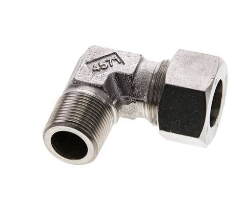 18L & M22x1.5 (con) RVS L-Vorm Snijringkoppeling Buitendraad 315bar ISO 8434-1
