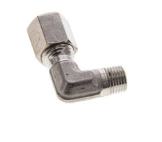 6L & M10x1 (con) RVS L-Vorm Knelfitting Buitendraad 315bar ISO 8434-1