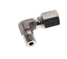 6L & M10x1 (con) RVS L-Vorm Knelfitting Buitendraad 315bar ISO 8434-1