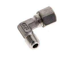 8L & M12x1.5 (con) RVS L-Vorm Knelfitting Buitendraad 315bar ISO 8434-1