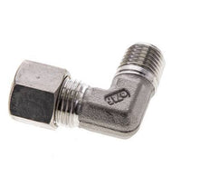 10L & M14x1.5 (con) RVS L-Vorm Knelfitting Buitendraad 315bar ISO 8434-1