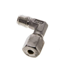 6S & M12x1.5 (con) RVS L-Vorm Knelfitting Buitendraad 500bar ISO 8434-1