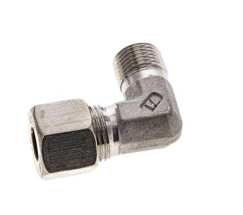 10S & M16x1.5 (con) RVS L-Vorm Knelfitting Buitendraad 450bar ISO 8434-1