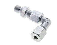 6S & M12x1.5 Zink plated Steel Elbow Cutting Fitting with Male Threads 630 bar Adjustable ISO 8434-1