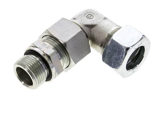 22L & G3/4'' Zink plated Steel Elbow Cutting Fitting with Male Threads 160 bar Adjustable ISO 8434-1