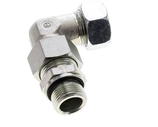 22L & G3/4'' Zink plated Steel Elbow Cutting Fitting with Male Threads 160 bar Adjustable ISO 8434-1