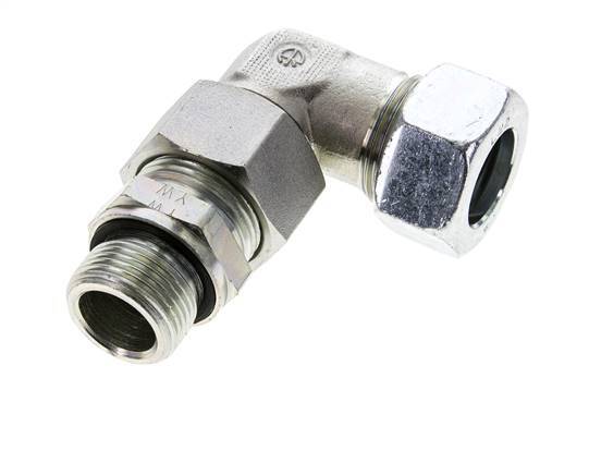 22L & G3/4'' Zink plated Steel Elbow Cutting Fitting with Male Threads 160 bar Adjustable ISO 8434-1