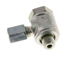 4LL & M8x1 Verzinkt Stalen Swivel Joint Snijringkoppeling Buitendraad 100bar Draaibaar ISO 8434-1