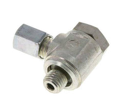 4LL & M8x1 Verzinkt Stalen Swivel Joint Snijringkoppeling Buitendraad 100bar Draaibaar ISO 8434-1
