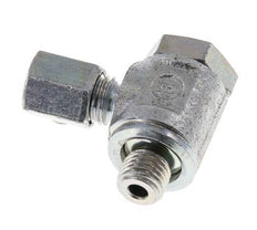 5LL & M8x1 Verzinkt Stalen Swivel Joint Snijringkoppeling Buitendraad 100bar Draaibaar ISO 8434-1