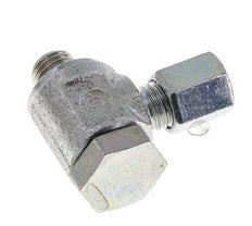 5LL & M8x1 Verzinkt Stalen Swivel Joint Snijringkoppeling Buitendraad 100bar Draaibaar ISO 8434-1