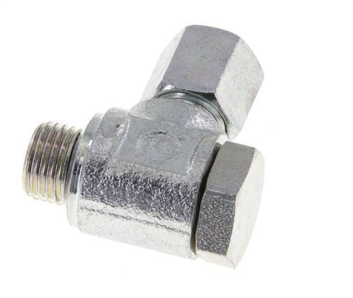 6LL & M10x1 Verzinkt Stalen Swivel Joint Snijringkoppeling Buitendraad 100bar Draaibaar ISO 8434-1