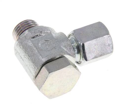6LL & M10x1 Verzinkt Stalen Swivel Joint Snijringkoppeling Buitendraad 100bar Draaibaar ISO 8434-1