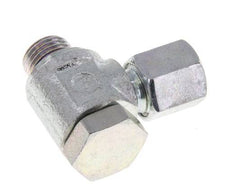6LL & M10x1 Verzinkt Stalen Swivel Joint Snijringkoppeling Buitendraad 100bar Draaibaar ISO 8434-1