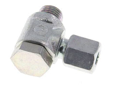 6LL & M10x1 Verzinkt Stalen Swivel Joint Snijringkoppeling Buitendraad 100bar Draaibaar ISO 8434-1