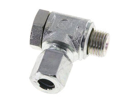6LL & M10x1 Verzinkt Stalen Swivel Joint Snijringkoppeling Buitendraad 100bar Draaibaar ISO 8434-1