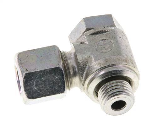 8LL & M10x1 Verzinkt Stalen Swivel Joint Snijringkoppeling Buitendraad 100bar Draaibaar ISO 8434-1
