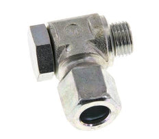 8LL & M10x1 Verzinkt Stalen Swivel Joint Snijringkoppeling Buitendraad 100bar Draaibaar ISO 8434-1