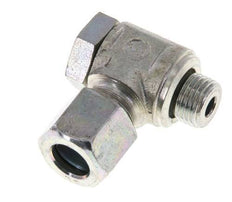 8LL & M10x1 Verzinkt Stalen Swivel Joint Snijringkoppeling Buitendraad 100bar Draaibaar ISO 8434-1