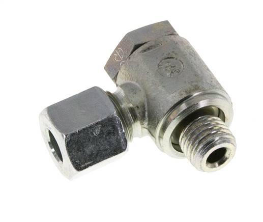 8L & M12x1.5 Verzinkt Stalen Swivel Joint Snijringkoppeling Buitendraad 250bar Draaibaar ISO 8434-1