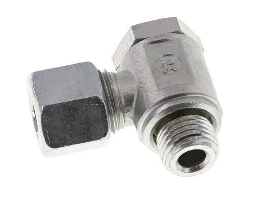 10L & M14x1.5 Verzinkt Stalen Swivel Joint Snijringkoppeling Buitendraad 250bar Draaibaar ISO 8434-1