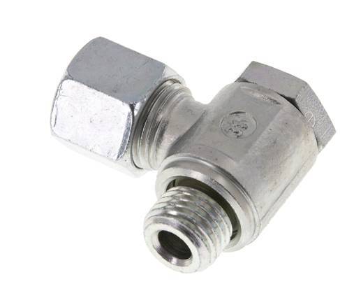 10L & M14x1.5 Verzinkt Stalen Swivel Joint Snijringkoppeling Buitendraad 250bar Draaibaar ISO 8434-1