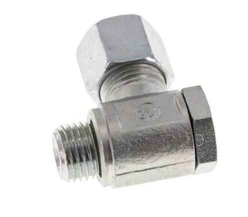10L & M14x1.5 Verzinkt Stalen Swivel Joint Snijringkoppeling Buitendraad 250bar Draaibaar ISO 8434-1