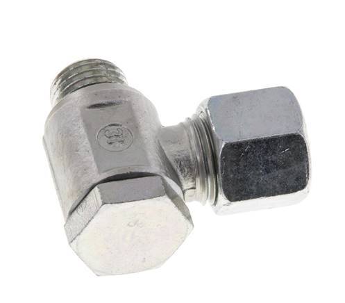 10L & M14x1.5 Verzinkt Stalen Swivel Joint Snijringkoppeling Buitendraad 250bar Draaibaar ISO 8434-1