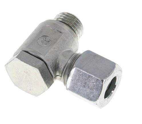 10L & M14x1.5 Verzinkt Stalen Swivel Joint Snijringkoppeling Buitendraad 250bar Draaibaar ISO 8434-1