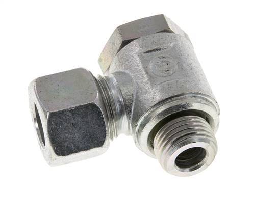 12L & M16x1.5 Verzinkt Stalen Swivel Joint Snijringkoppeling Buitendraad 250bar Draaibaar ISO 8434-1