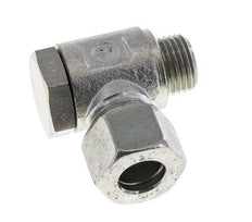 12L & M16x1.5 Verzinkt Stalen Swivel Joint Snijringkoppeling Buitendraad 250bar Draaibaar ISO 8434-1