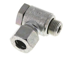 12L & M16x1.5 Verzinkt Stalen Swivel Joint Snijringkoppeling Buitendraad 250bar Draaibaar ISO 8434-1