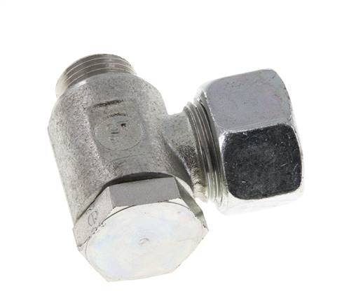 15L & M18x1.5 Verzinkt Stalen Swivel Joint Snijringkoppeling Buitendraad 250bar Draaibaar ISO 8434-1