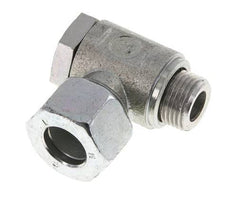 15L & M18x1.5 Verzinkt Stalen Swivel Joint Snijringkoppeling Buitendraad 250bar Draaibaar ISO 8434-1