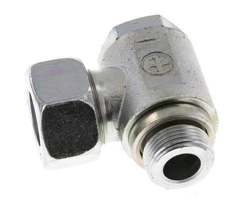 18L & M22x1.5 Verzinkt Stalen Swivel Joint Snijringkoppeling Buitendraad 160bar Draaibaar ISO 8434-1