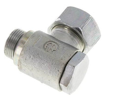 18L & M22x1.5 Verzinkt Stalen Swivel Joint Snijringkoppeling Buitendraad 160bar Draaibaar ISO 8434-1