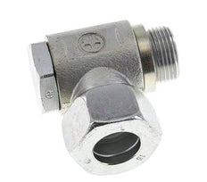 18L & M22x1.5 Verzinkt Stalen Swivel Joint Snijringkoppeling Buitendraad 160bar Draaibaar ISO 8434-1