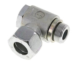 18L & M22x1.5 Verzinkt Stalen Swivel Joint Snijringkoppeling Buitendraad 160bar Draaibaar ISO 8434-1