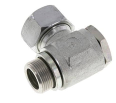 22L & M26x1.5 Verzinkt Stalen Swivel Joint Snijringkoppeling Buitendraad 160bar Draaibaar ISO 8434-1