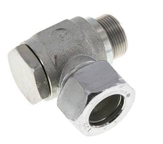 22L & M26x1.5 Verzinkt Stalen Swivel Joint Snijringkoppeling Buitendraad 160bar Draaibaar ISO 8434-1