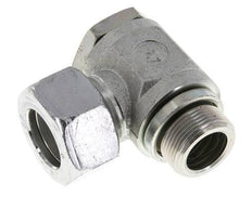 22L & M26x1.5 Verzinkt Stalen Swivel Joint Snijringkoppeling Buitendraad 160bar Draaibaar ISO 8434-1