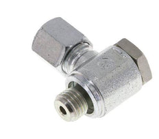 6S & M12x1.5 Verzinkt Stalen Swivel Joint Snijringkoppeling Buitendraad 250bar Draaibaar ISO 8434-1