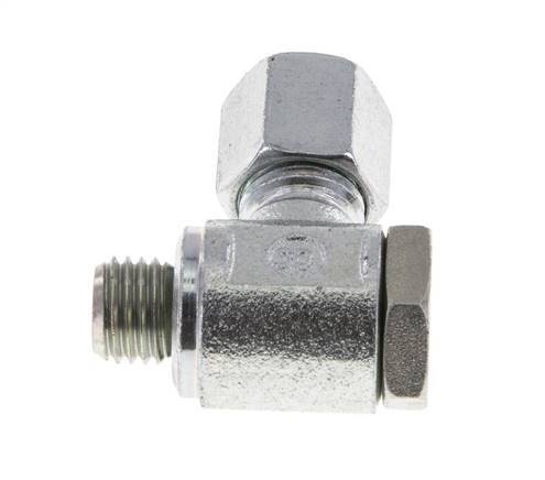6S & M12x1.5 Verzinkt Stalen Swivel Joint Snijringkoppeling Buitendraad 250bar Draaibaar ISO 8434-1