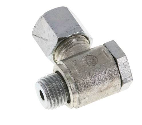 8S & M14x1.5 Verzinkt Stalen Swivel Joint Snijringkoppeling Buitendraad 250bar Draaibaar ISO 8434-1