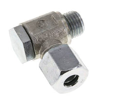 8S & M14x1.5 Verzinkt Stalen Swivel Joint Snijringkoppeling Buitendraad 250bar Draaibaar ISO 8434-1