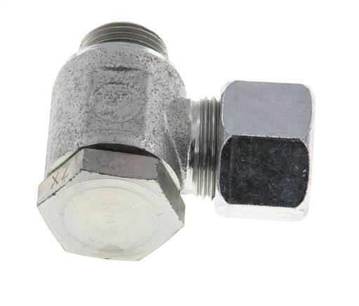 12S & M18x1.5 Verzinkt Stalen Swivel Joint Snijringkoppeling Buitendraad 250bar Draaibaar ISO 8434-1