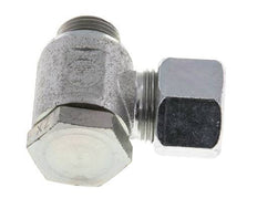 12S & M18x1.5 Verzinkt Stalen Swivel Joint Snijringkoppeling Buitendraad 250bar Draaibaar ISO 8434-1