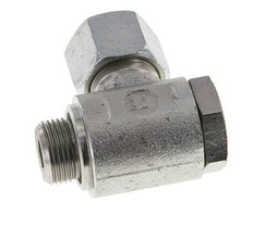 14S & M20x1.5 Verzinkt Stalen Swivel Joint Snijringkoppeling Buitendraad 250bar Draaibaar ISO 8434-1