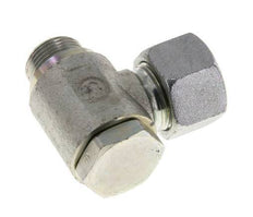 16S & M22x1.5 Verzinkt Stalen Swivel Joint Snijringkoppeling Buitendraad 160bar Draaibaar ISO 8434-1