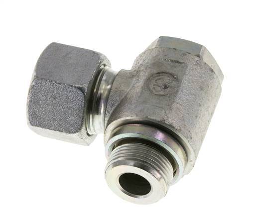 16S & M22x1.5 Verzinkt Stalen Swivel Joint Snijringkoppeling Buitendraad 160bar Draaibaar ISO 8434-1